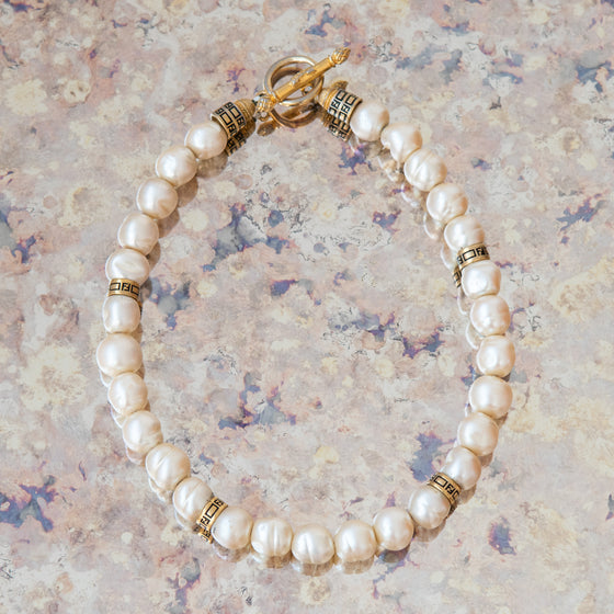 Fendi Faux Pearl Bracelet