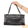 Fendi Vintage Floral Embossed Studded Shoulder Bag