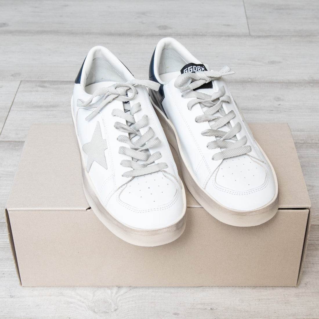  Golden Goose White Leather Stardan Sneakers Golden Goose