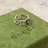 Gucci Double GG Marmont Flower Ring sterling silver with Topaz