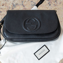  Gucci Soho Black Leather Crossbody Bag