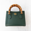 Gucci Mini Diana Dark Green Dollar Leather Tote Bag