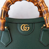 Gucci Mini Diana Dark Green Dollar Leather Tote Bag