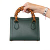 Gucci Mini Diana Dark Green Dollar Leather Tote Bag