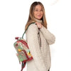 Gucci Tian Web Small Day Backpack In Floral Hummingbird Beige Supreme  Red Calfskin Leather