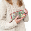 Gucci Tian Zip Around Wallet In Floral Hummingbird