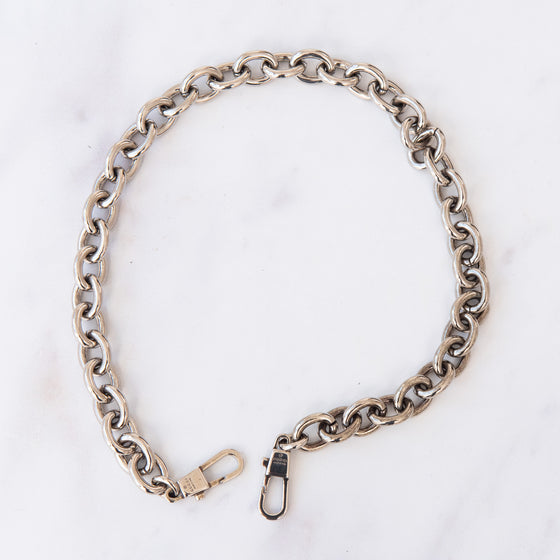 Gucci Beige And Ebony Horsebit Chain Medium Shoulder Bag