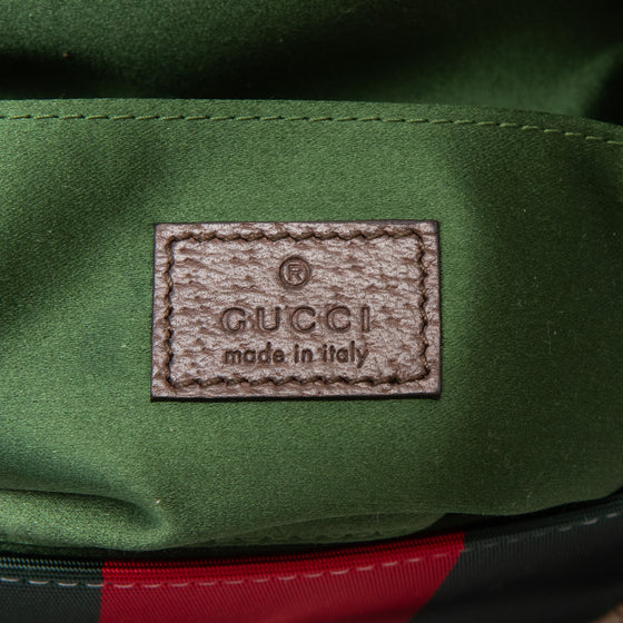 Gucci Beige And Ebony Horsebit Chain Medium Shoulder Bag