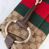 Gucci Beige And Ebony Horsebit Chain Medium Shoulder Bag