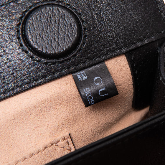 Gucci Black Small Ophidia Web Chain Shoulder Bag