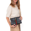 Gucci Black Small Ophidia Web Chain Shoulder Bag