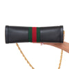 Gucci Black Small Ophidia Web Chain Shoulder Bag