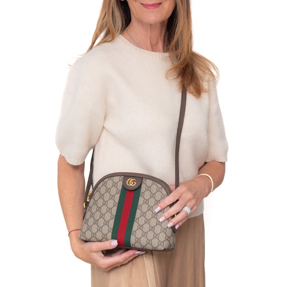 Gucci Web Ophidia Small Rounded Top Shoulder Bag