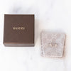 Gucci Sterling Silver Heart Earrings