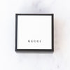 Gucci Sterling Silver GG Logo Drop Earrings