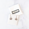 Gucci Sterling Silver GG Logo Drop Earrings