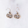 Gucci Sterling Silver GG Logo Drop Earrings