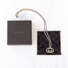 Gucci Interlocking G Logo Sterling Silver Necklace