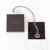 Gucci Interlocking G Logo Sterling Silver Necklace