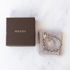 Gucci Sterling Silver Round Tag Bracelet