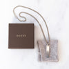 Gucci Sterling Silver Bar Necklace