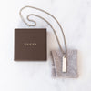 Gucci Sterling Silver Bar Necklace