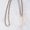 Gucci Sterling Silver Bar Necklace