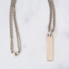 Gucci Sterling Silver Bar Necklace