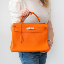  Hermes Orange Kelly 32 Retourne Bag Hermes