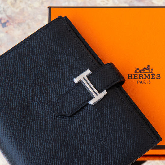 Hermes Black Bearn Wallet