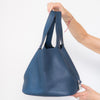 Hermes Blue Leather Picotin 26 Bag