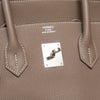 Hermes Birkin 35 Etoupe Togo Leather Bag 2016