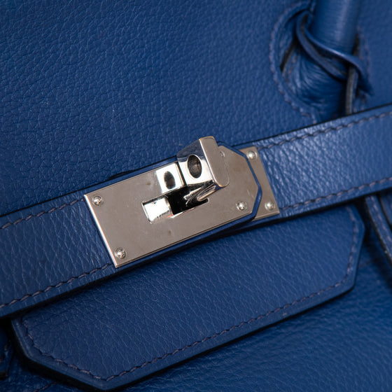 Hermes Birkin 42 Dali Blue Togo Leather Shoulder Bag