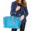 Hermes Blue Jean Birkin 40 Bag