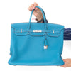 Hermes Blue Jean Birkin 40 Bag