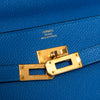Hermès Kelly To Go Wallet Blue Epsom Leather
