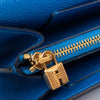 Hermès Kelly To Go Wallet Blue Epsom Leather