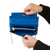 Hermès Kelly To Go Wallet Blue Epsom Leather