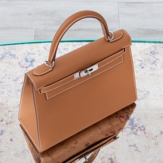 Hermes Kelly 28 Gold Epsom Leather