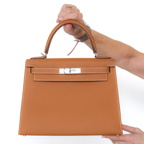 Hermes Kelly 28 Gold Epsom Leather