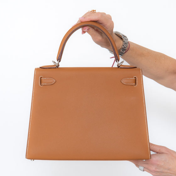 Hermes Kelly 28 Gold Epsom Leather