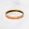 Hermes rood oranje Collier De Chien manchetmaat klein