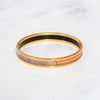 Hermes rood oranje Collier De Chien manchetmaat klein