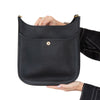 **UNUSED** Hermes Evelyne 29 Black Clemence Leather Crossbody Bag 2026