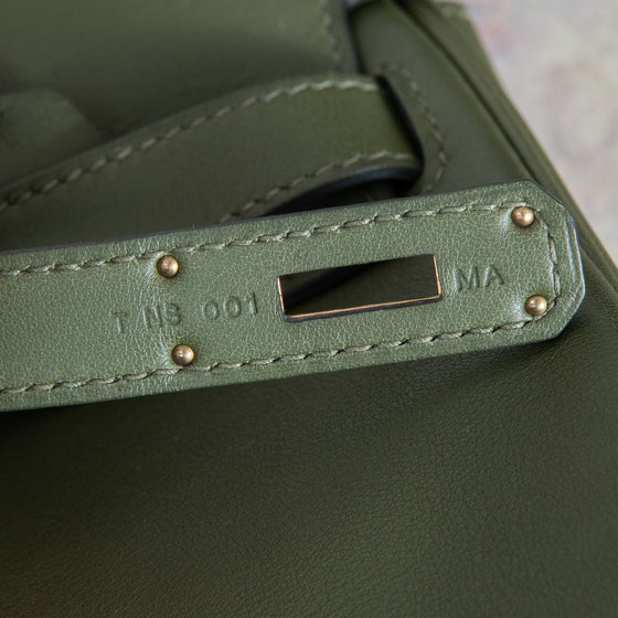 Hermes Kelly 35 Green Bag