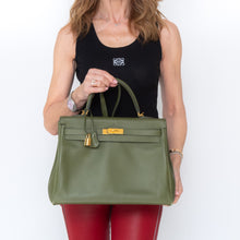  Hermes Kelly 35 Green Bag