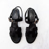 Hermès Jazz 90 Black Velvet Sandals