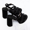 Hermès Jazz 90 Black Velvet Sandals