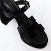 Hermès Jazz 90 Black Velvet Sandals