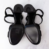 Hermès Jazz 90 Black Velvet Sandals